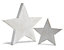 Large Star Wood Ornament, White wash effect
