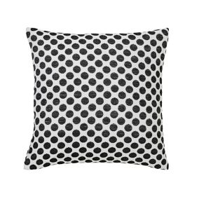 Larinar Black & white Spotted Indoor Cushion (L)50cm x (W)50cm
