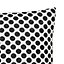 Larinar Black & white Spotted Indoor Cushion (L)50cm x (W)50cm