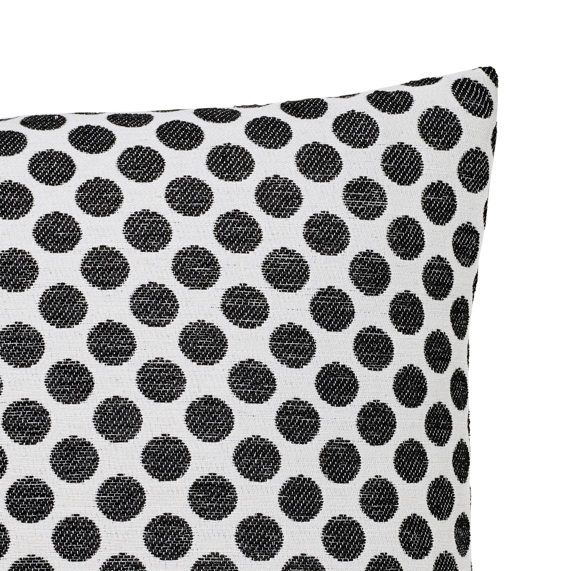 Black and white spotted cheap pillow