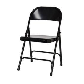 Lasana Black Folding chair (H)790mm (W)470mm (D)450mm