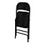 Lasana Black Folding chair (H)790mm (W)470mm (D)450mm
