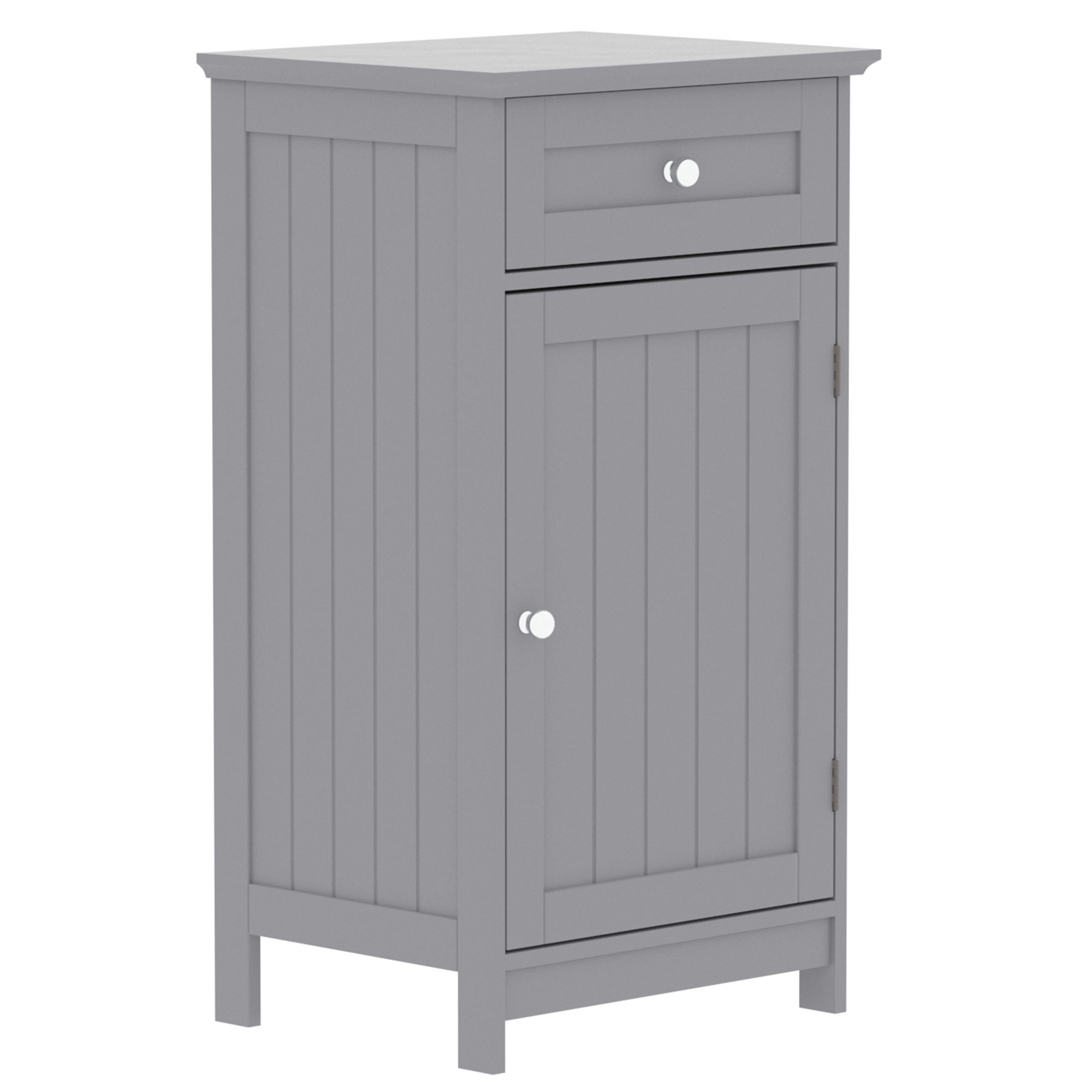 Lassic Hayle Matt Grey Freestanding Single Bathroom Drawer cabinet (H ...