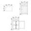 Lassic Hayle Matt Grey Freestanding Single Bathroom Drawer cabinet (H) 770mm (W) 430mm