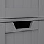 Lassic Hayle Matt Grey Narrow 4 Drawer unit (H)810mm (W)300mm