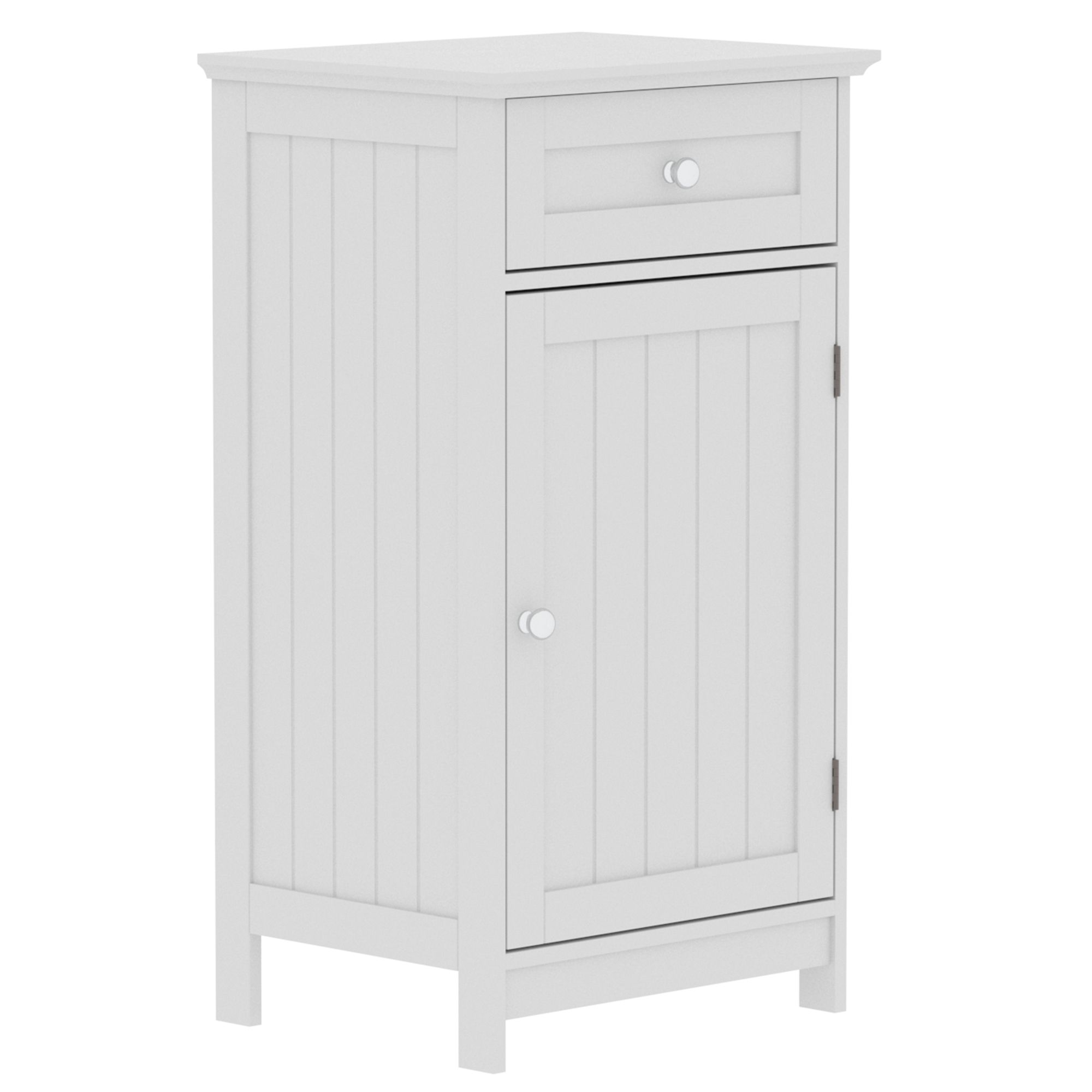 Lassic Hayle Matt White Freestanding Single Bathroom Drawer cabinet (H) 770mm (W) 430mm