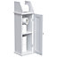 Lassic Hayle Matt White Freestanding Toilet roll holder & cupboard (H)680mm (W)205mm
