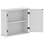 Lassic Rebecca Jones Matt White Modern Double Wall cabinet Mirrored (W)570mm (H)470mm
