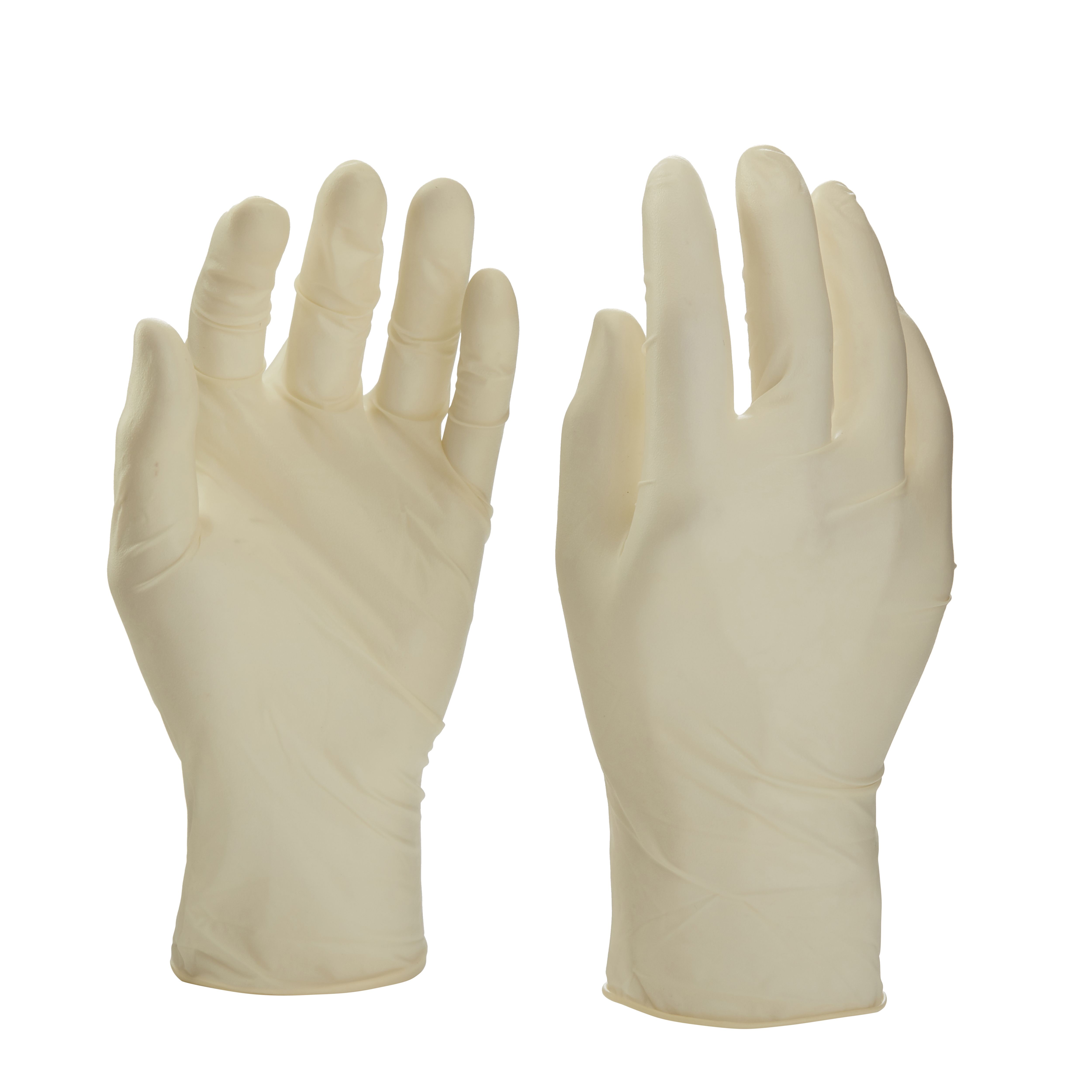 Latex Disposable gloves Large, Pack of 10 | DIY at B&Q