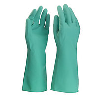 Latex Green General handling gloves, Medium