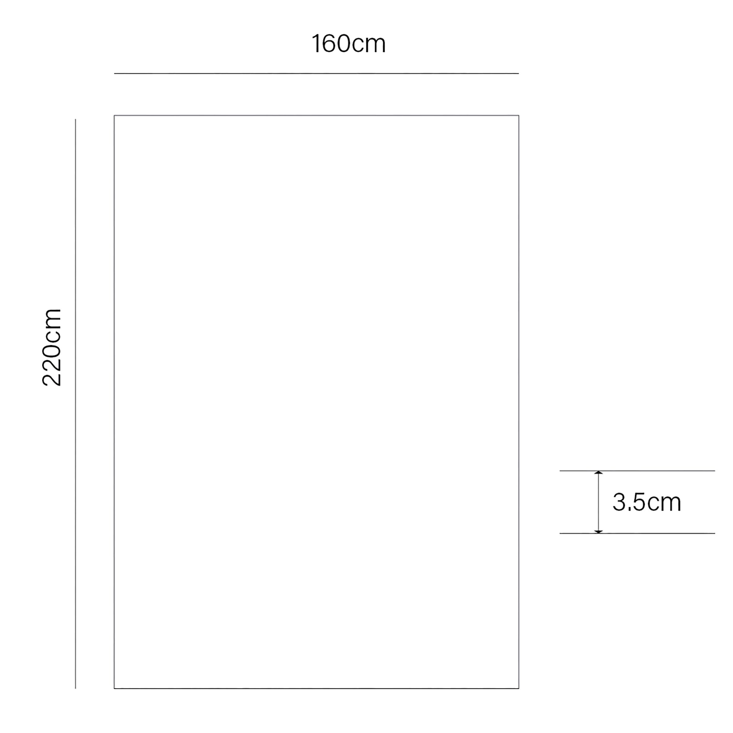 Latte Shaggy Large Rug, (L)220cm x (W)160cm