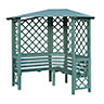 Lattice Corner arbour, (H)2100mm (W)1580mm (D)1580mm - Assembly required