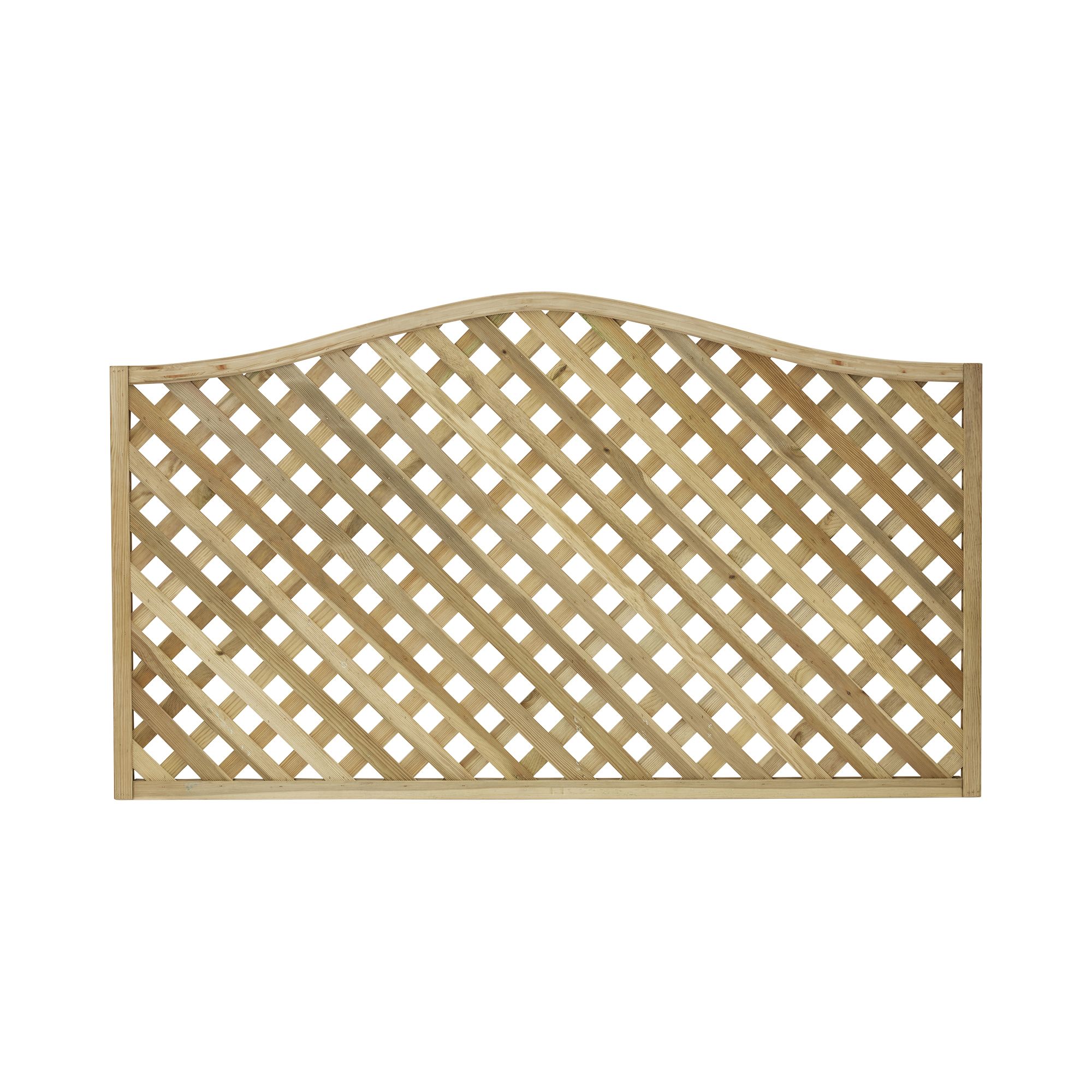 Lattice European softwood Trellis panel (W)180cm x (H)105cm