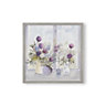 Laura Ashley Allium Blooms Floral Purple Framed print (H)50cm x (W)50cm