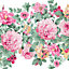 Laura Ashley Aveline Pink Floral Matt Mural