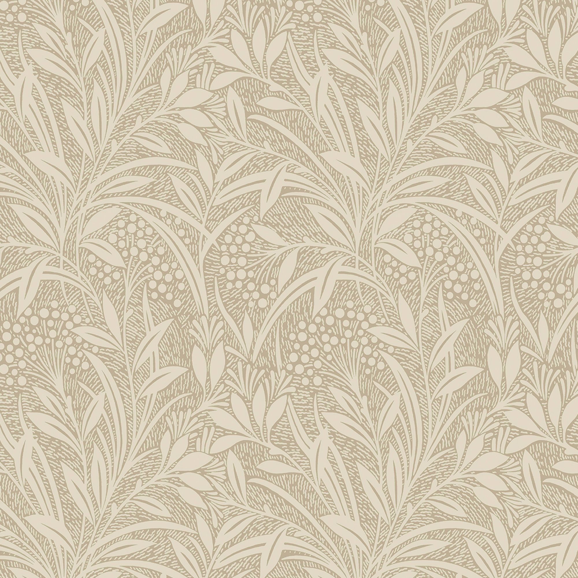 Laura Ashley Barley Neutral Leaf Smooth Wallpaper