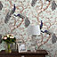 Laura Ashley Belvedere Duck egg Peacock Smooth Wallpaper Sample