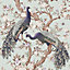 Laura Ashley Belvedere Duck egg Peacock Smooth Wallpaper