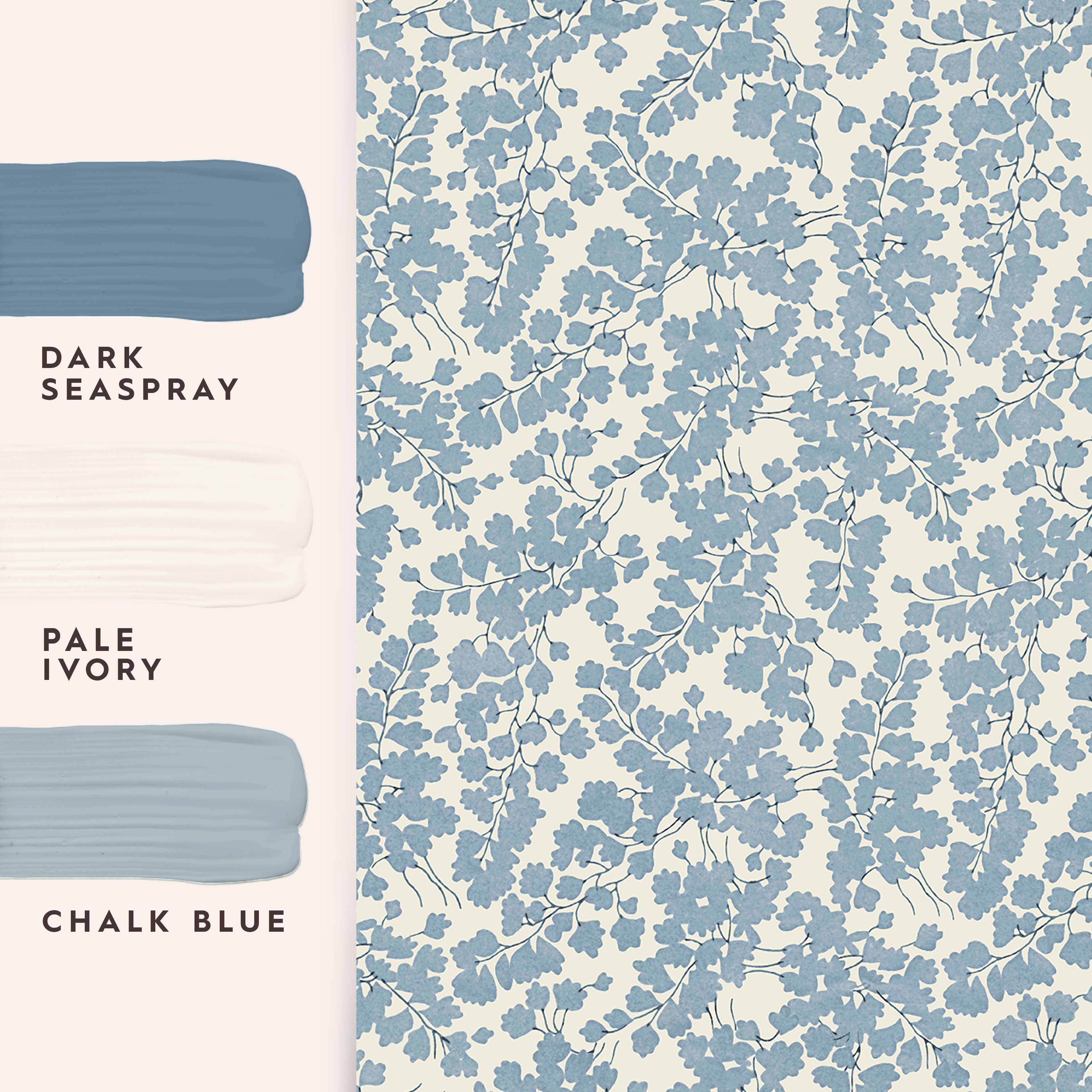 Laura Ashley Blue Cariad Smooth Wallpaper