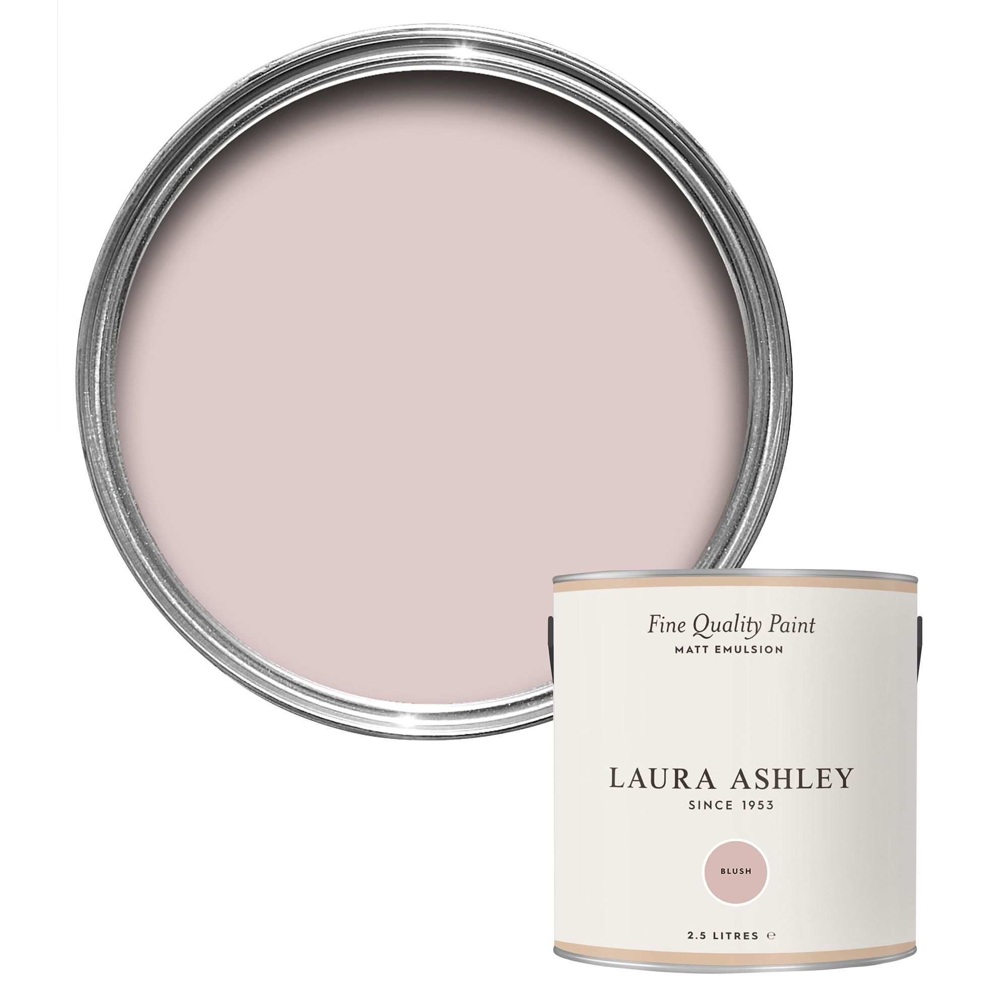 Laura Ashley Blush Matt Emulsion paint, 2.5L DIY at B&Q