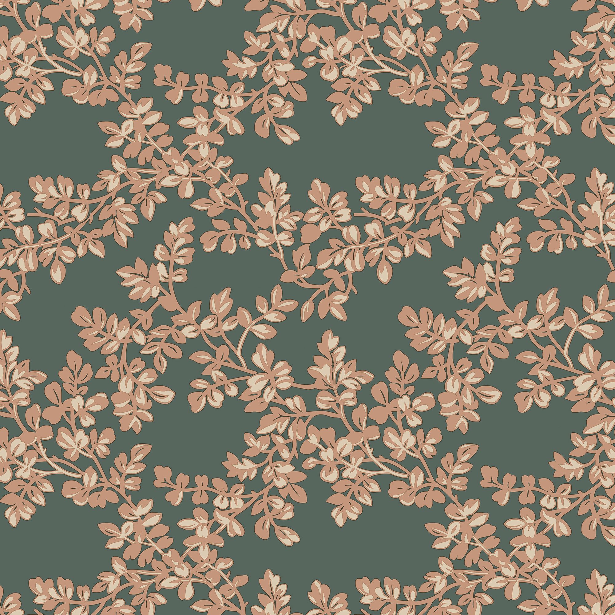 Laura Ashley Burnham Fern Trail Smooth Wallpaper