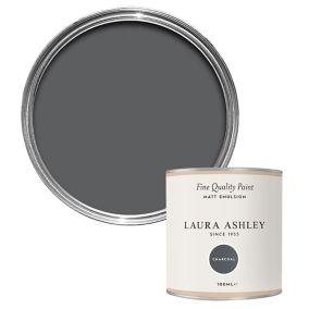 Laura Ashley Charcoal Matt Emulsion paint, 100ml Tester pot