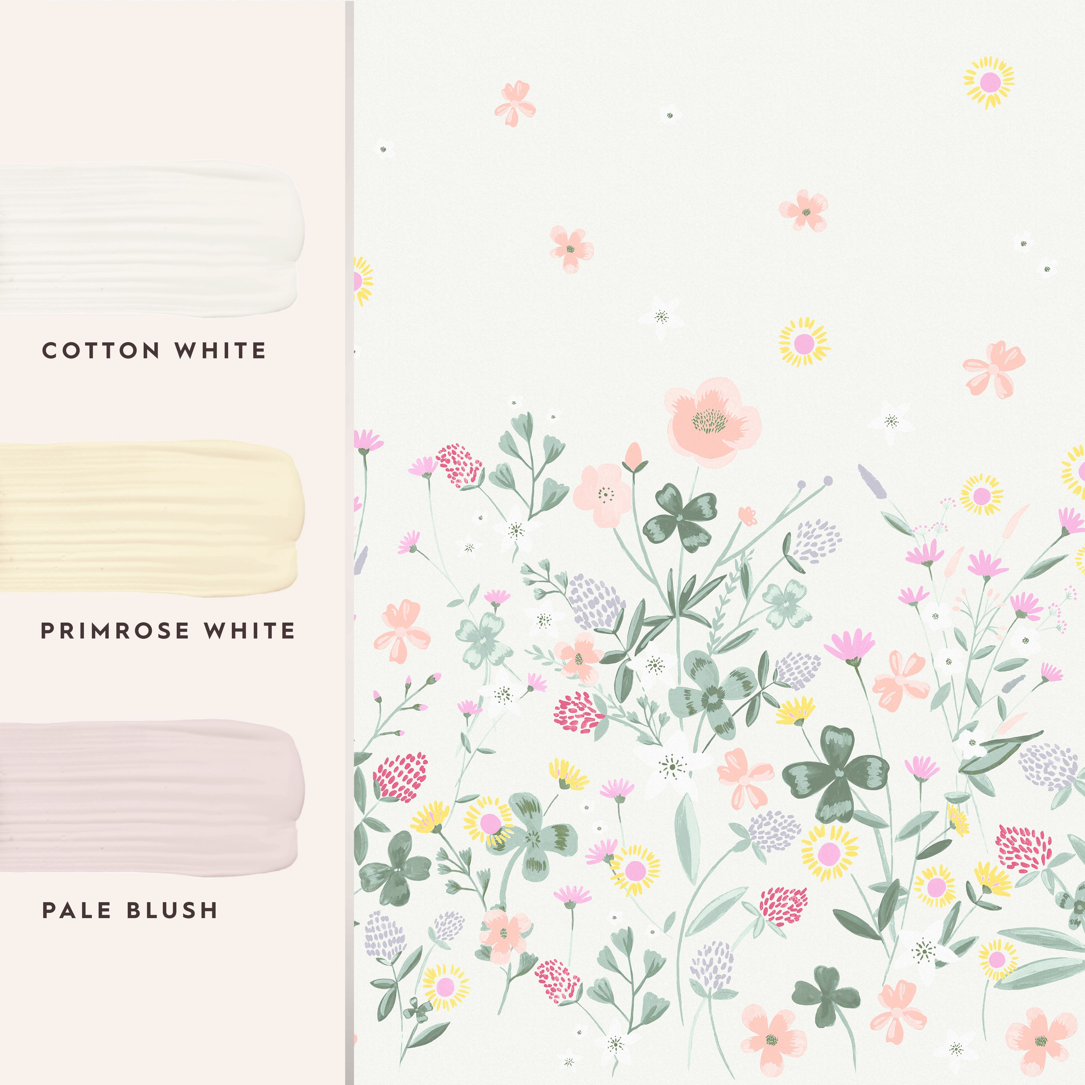 Laura Ashley Clodagh Multicolour Floral Matt Mural