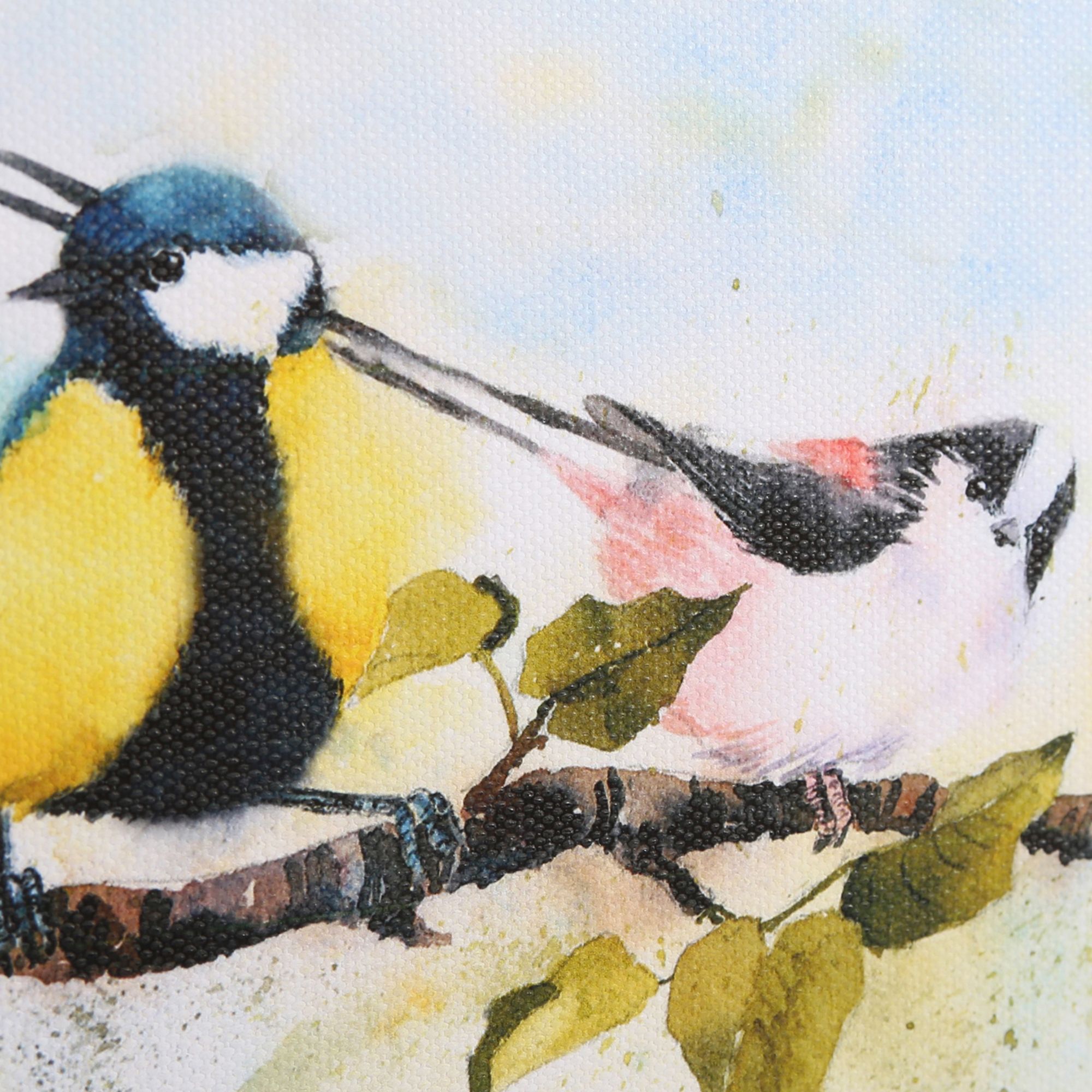 Laura Ashley Covey Birds Multicolour Canvas art (H)30cm x (W)60cm