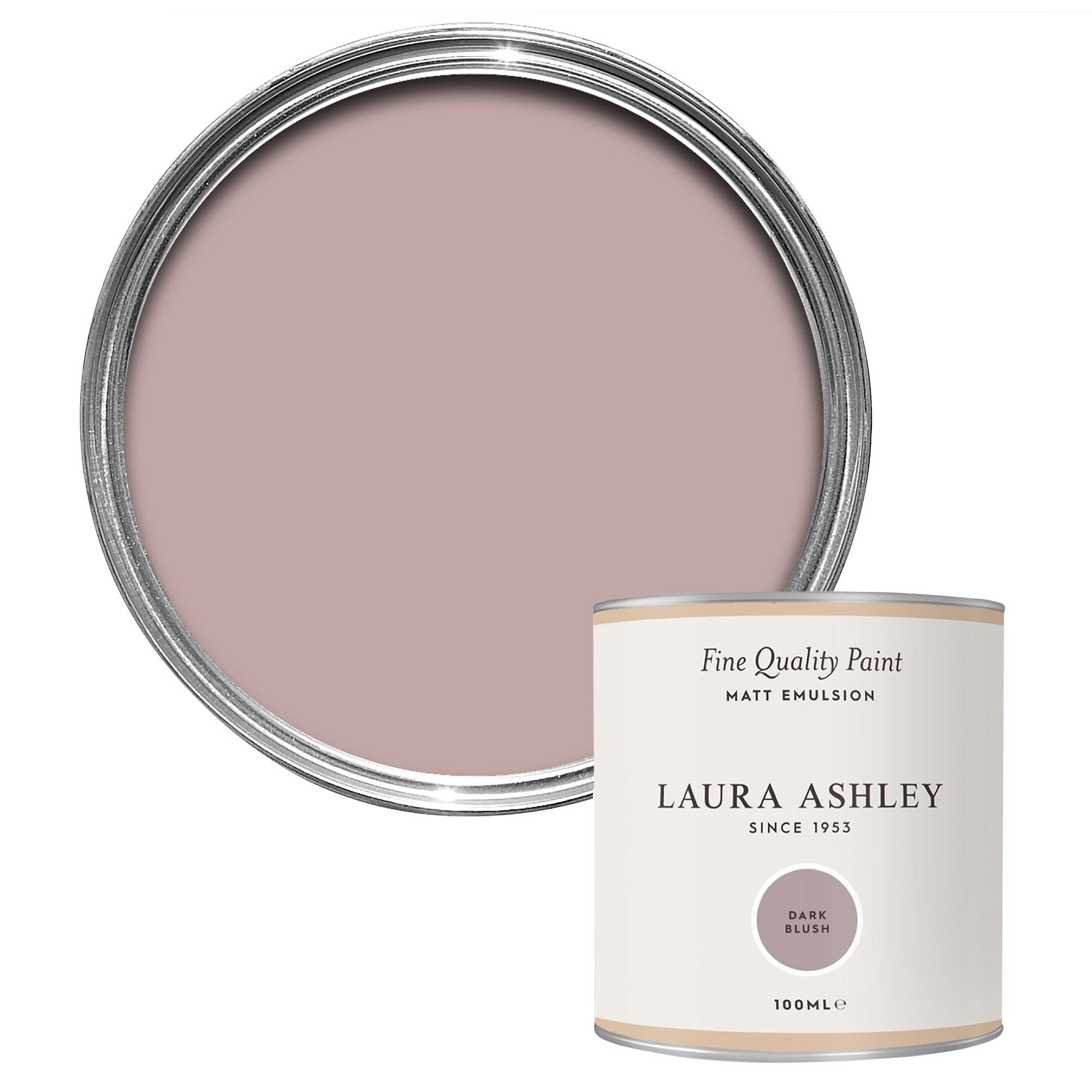 Laura Ashley Dark Blush Matt Emulsion paint, 100ml