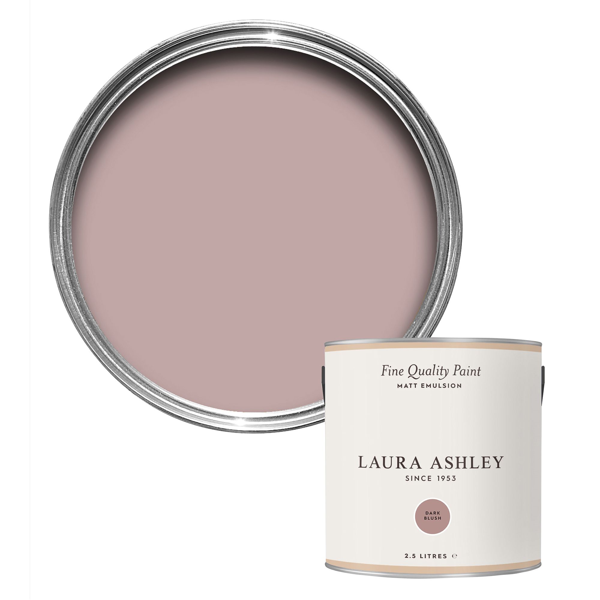 Laura Ashley Dark Blush Matt Emulsion paint, 2.5L