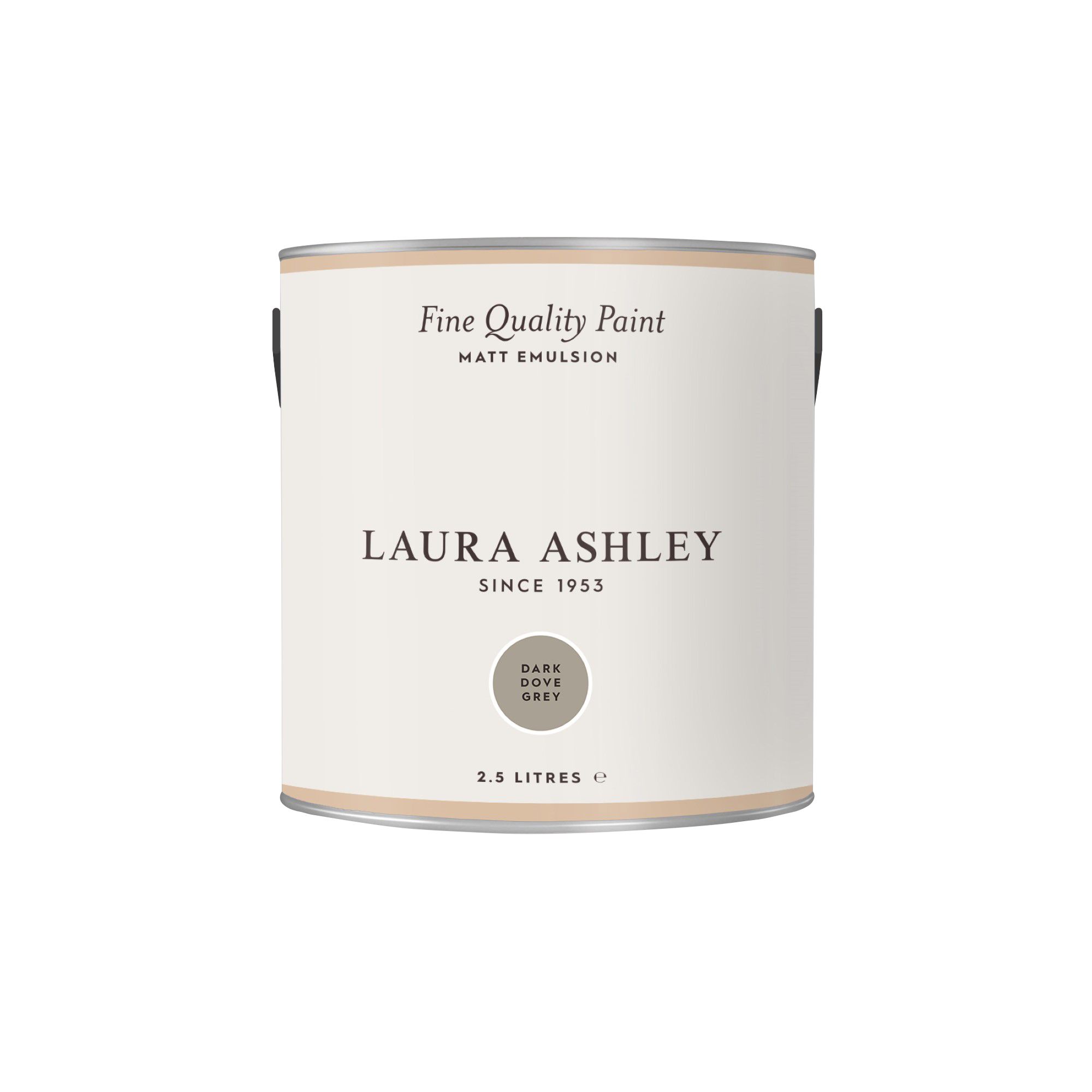 Laura Ashley Dark Dove Grey Matt Emulsion paint, 2.5L
