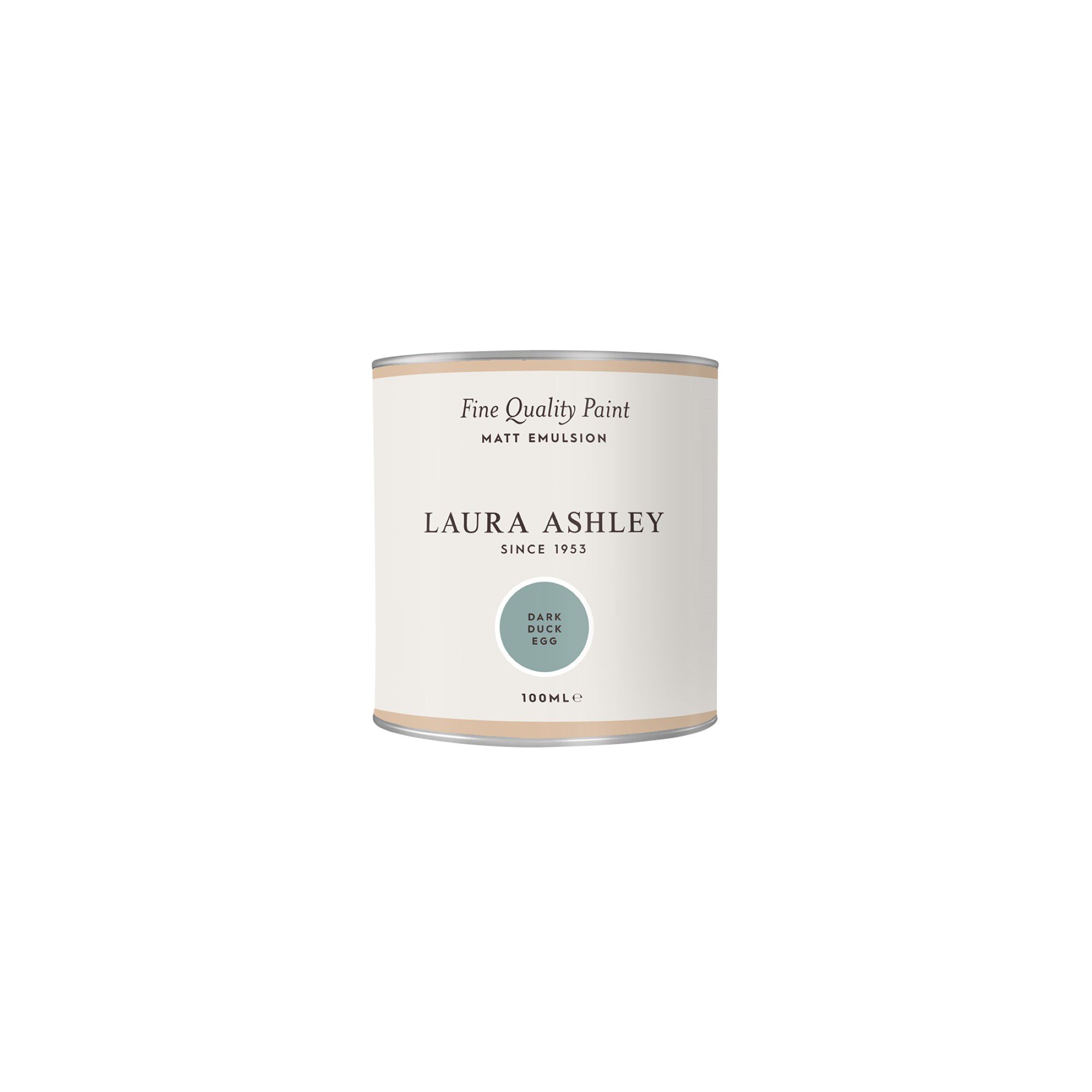 Laura Ashley Dark Duck Egg Matt Emulsion paint, 100ml