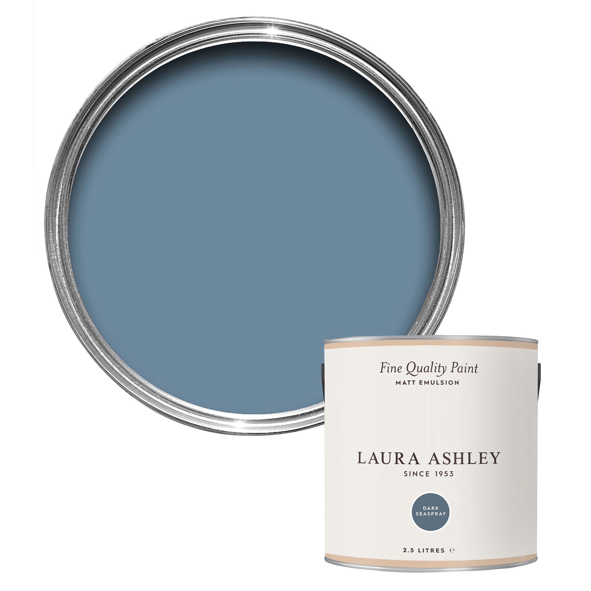 Laura Ashley Dark Seaspray Matt Emulsion paint, 2.5L