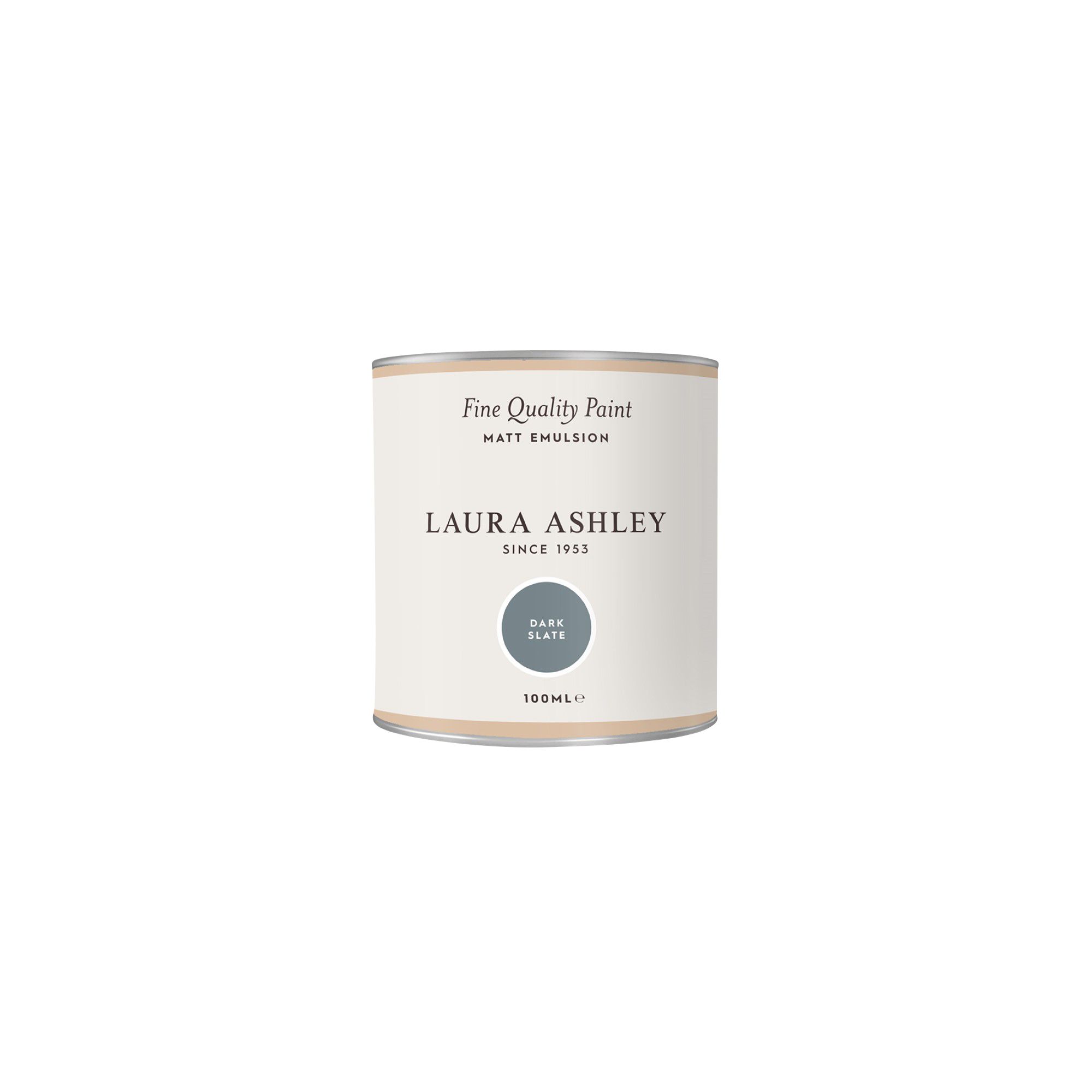 Laura Ashley Dark Slate Matt Emulsion paint, 100ml