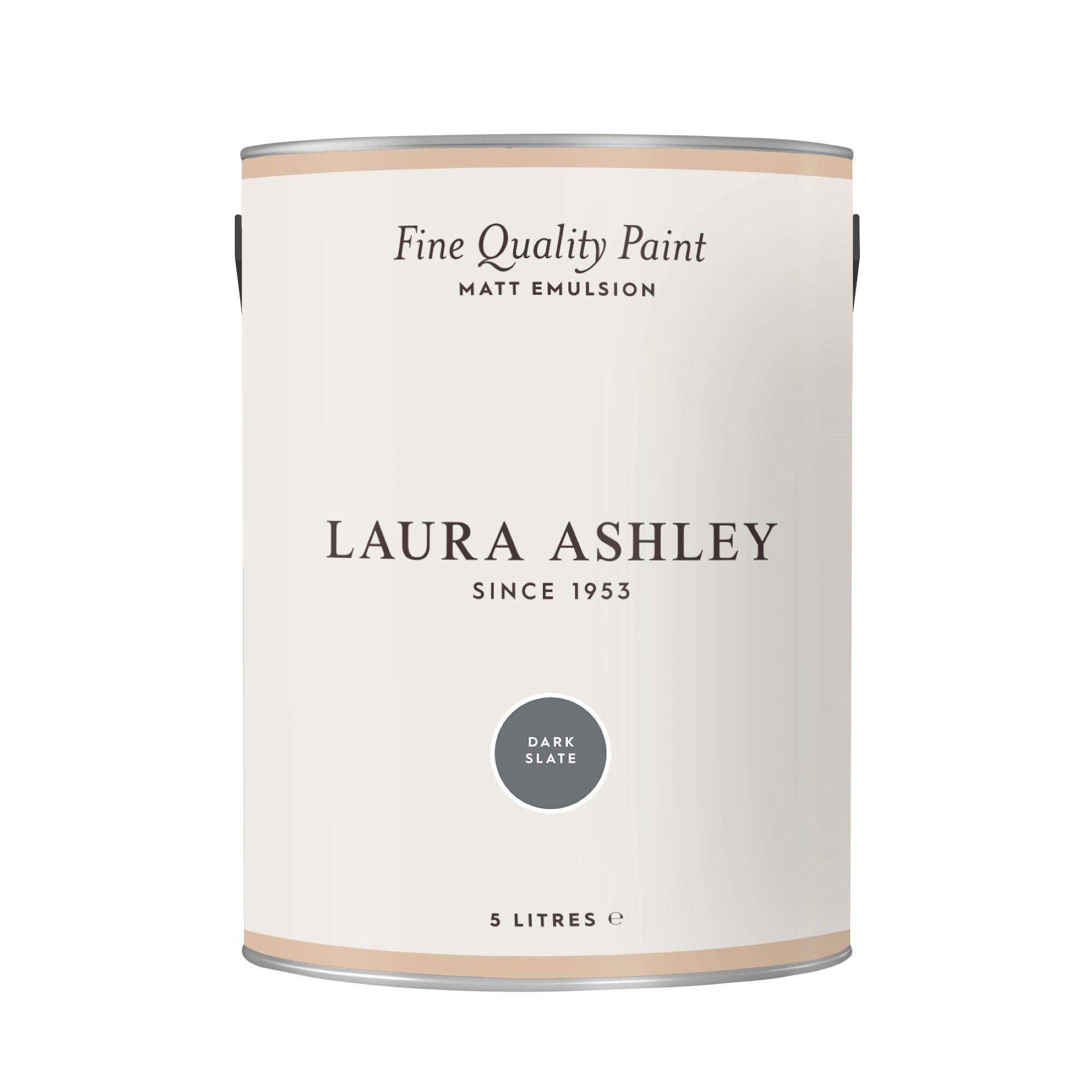 Laura Ashley Dark Slate Matt Emulsion paint, 5L