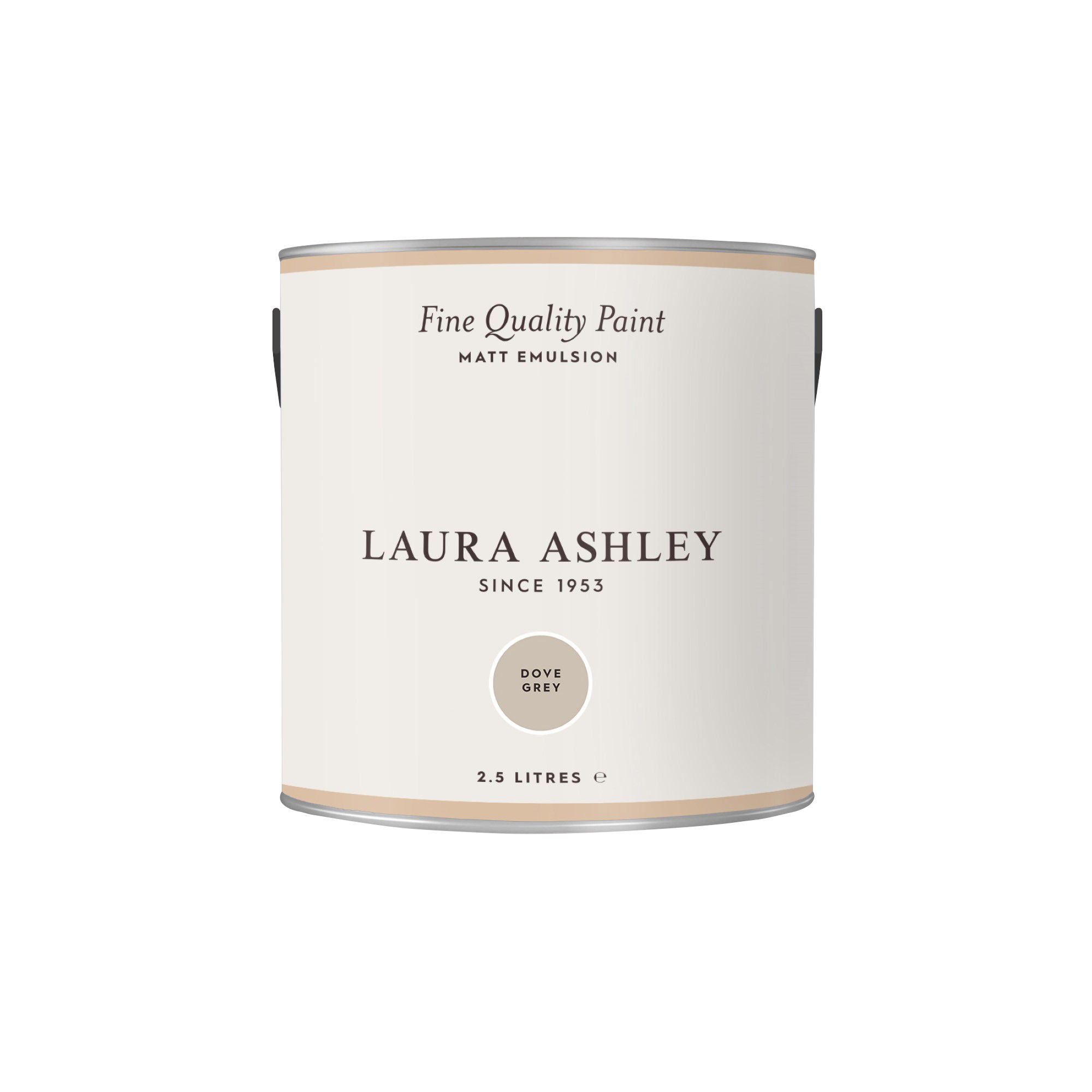 Laura Ashley Dove Grey Matt Emulsion paint, 2.5L | DIY at B&Q