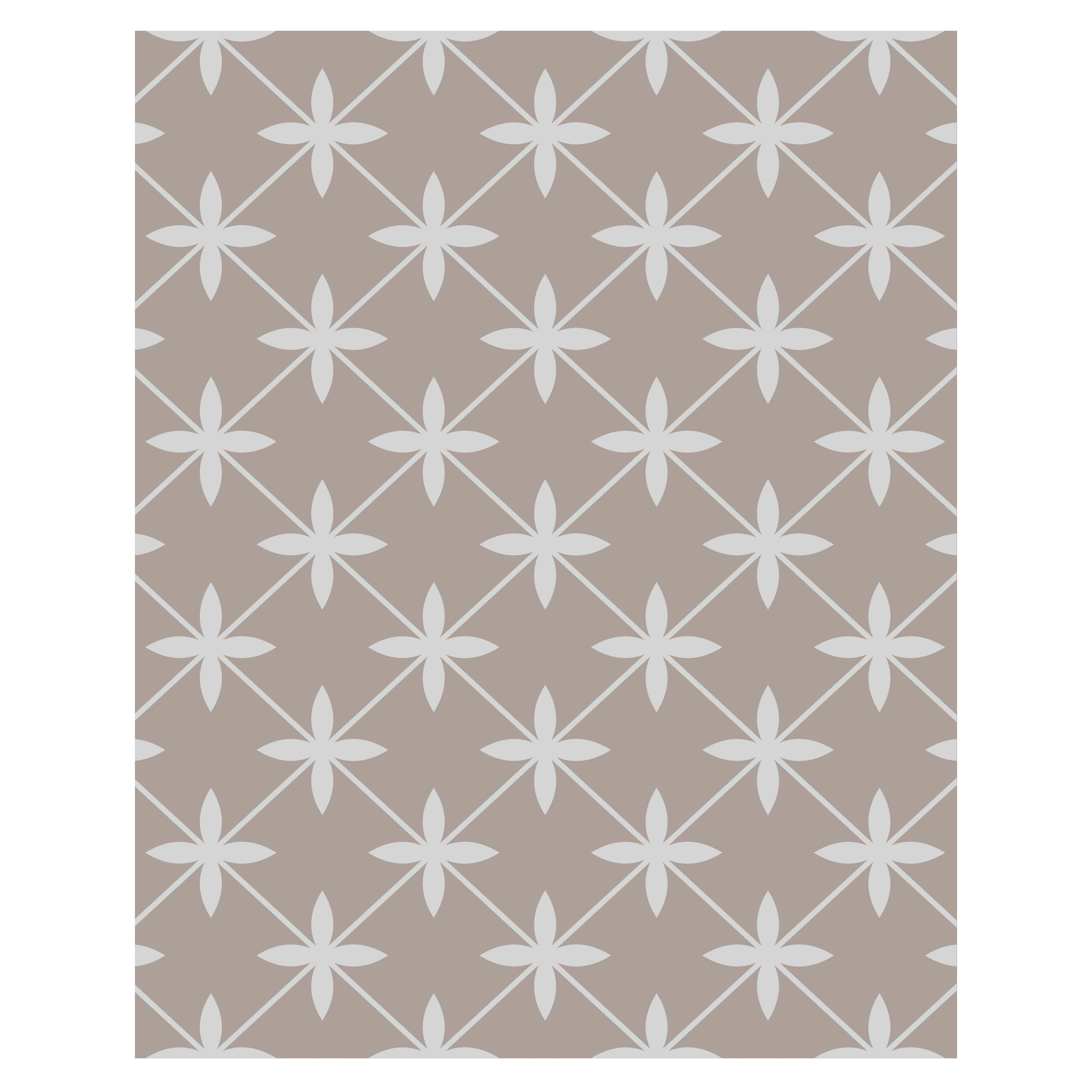 Laura Ashley Dove Grey Wicker Geometric Glass Splashback, (H)750mm (W)600mm (T)6mm