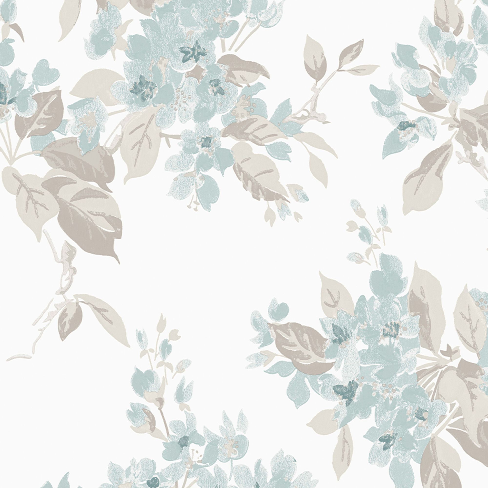 Laura Ashley Duck egg Apple blossom Smooth Wallpaper Sample