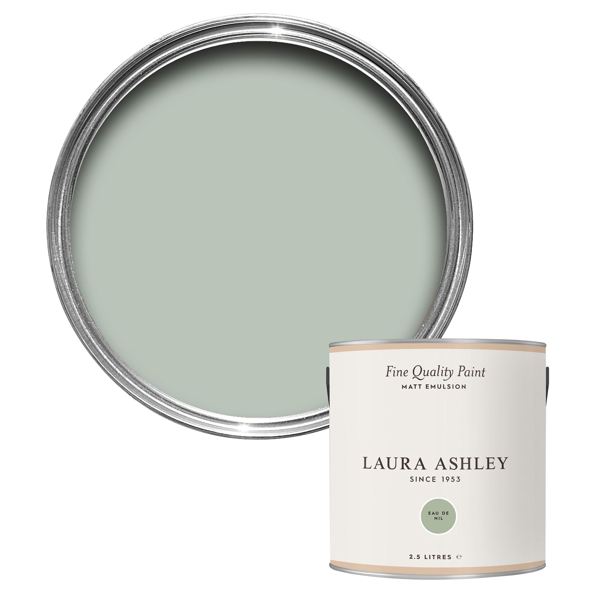 Laura Ashley Eau De Nil Matt Emulsion paint, 2.5L DIY at B&Q