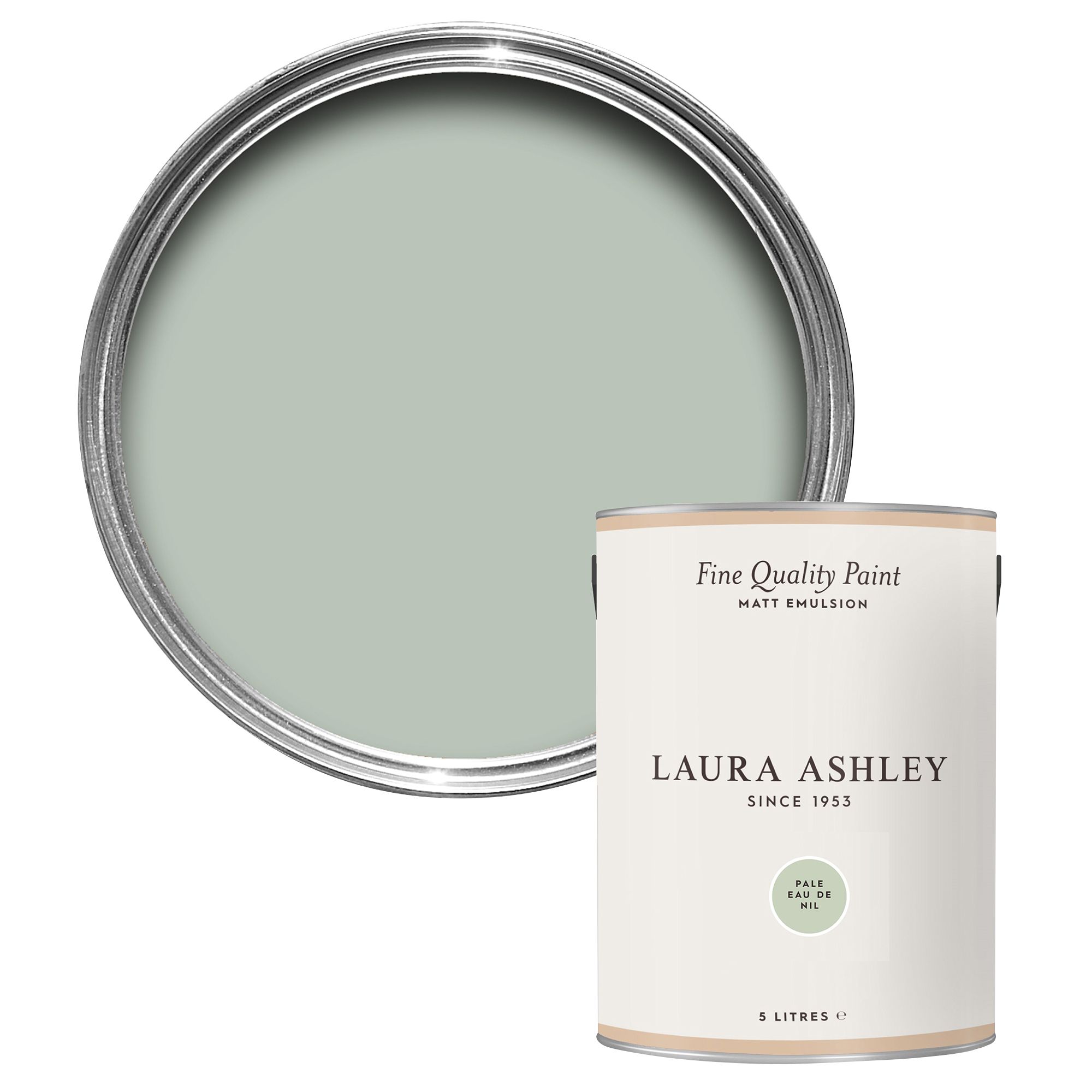 Laura Ashley Eau De Nil Matt Emulsion paint, 5L