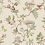 Laura Ashley Elderwood Neutral Floral Smooth Wallpaper Sample