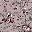 Laura Ashley Faded Glamour Edita’s Garden Pale Blackberry Smooth Wallpaper