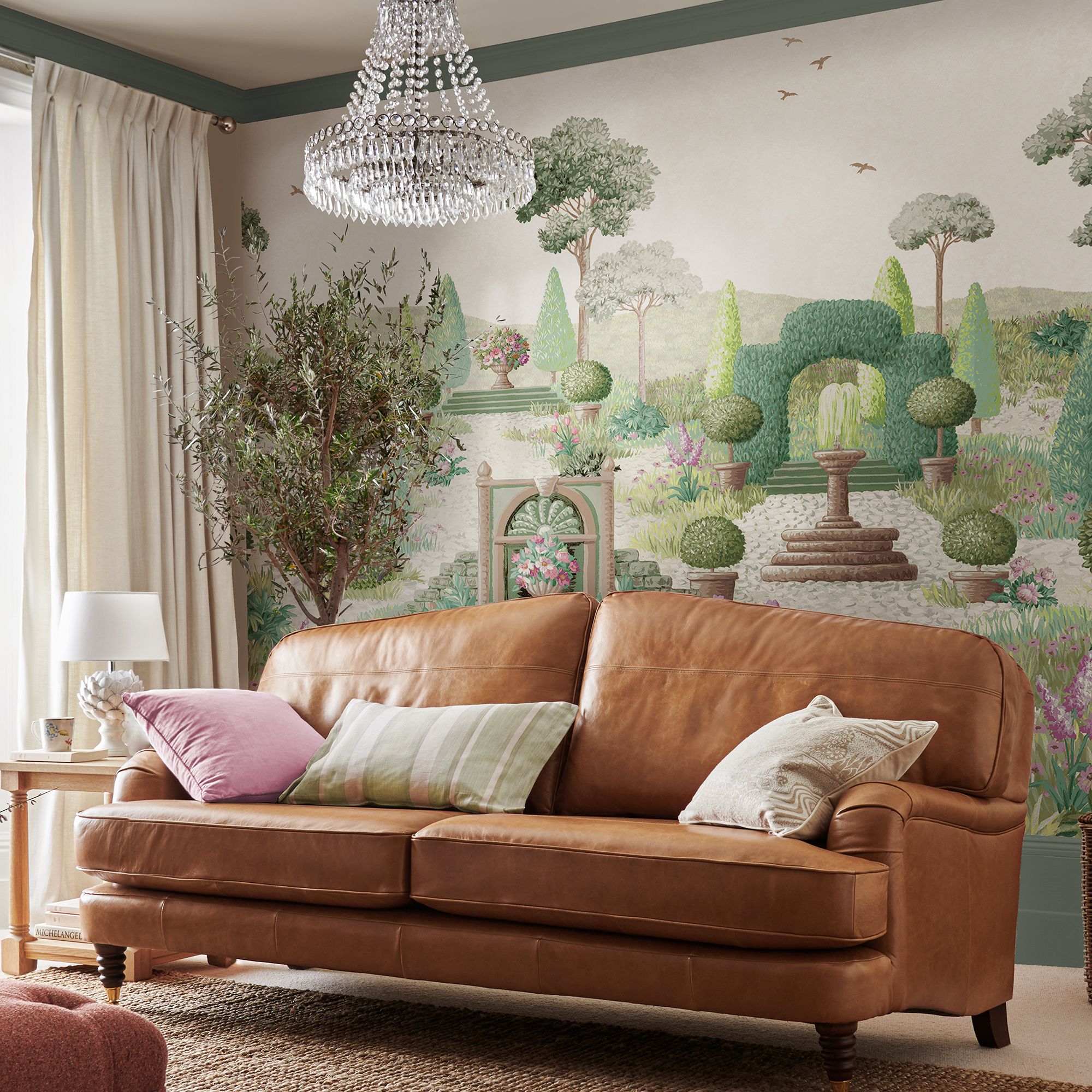 Laura Ashley Fern Green Naunton Folly Matt Mural