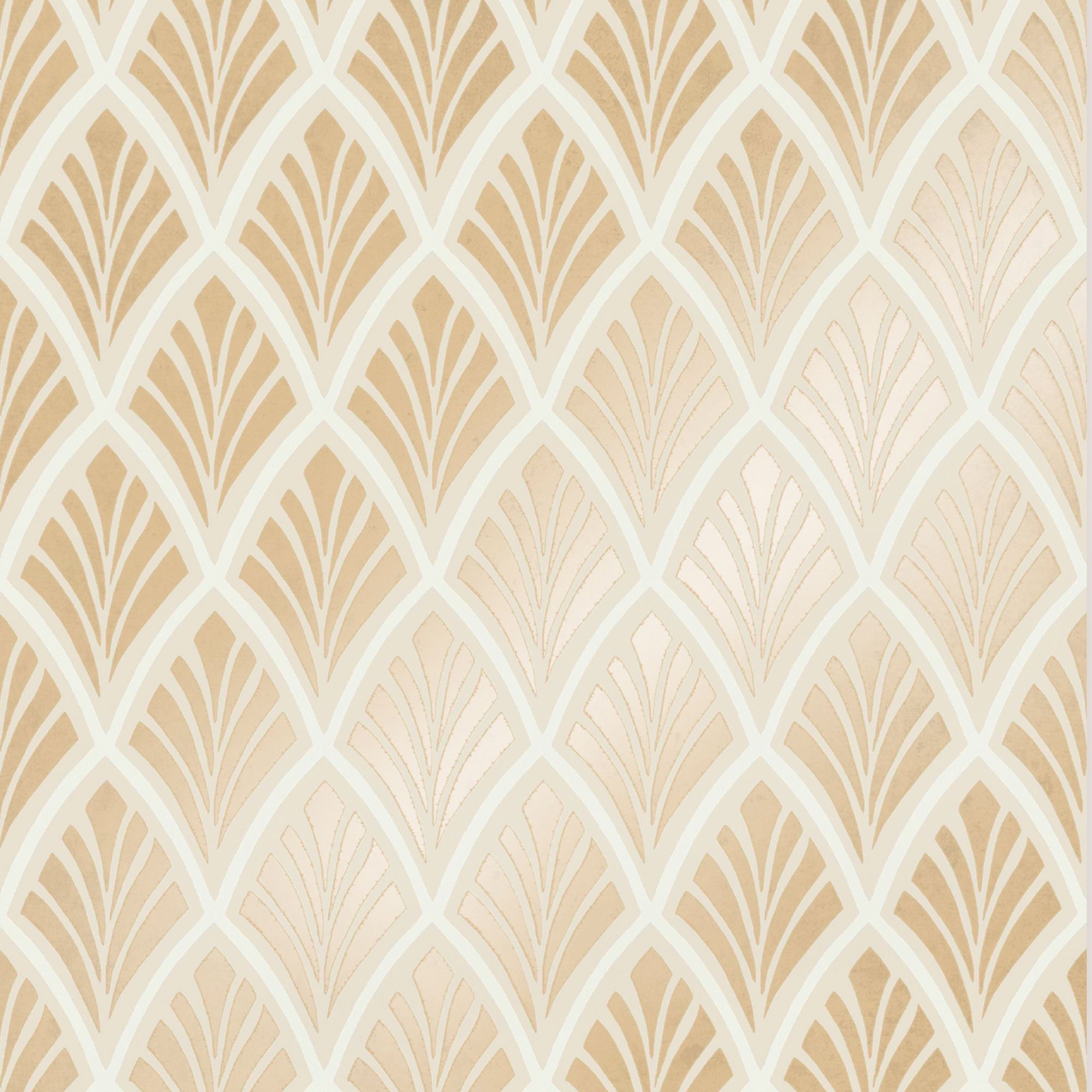 Laura Ashley Florin Gold effect Geometric Smooth Wallpaper