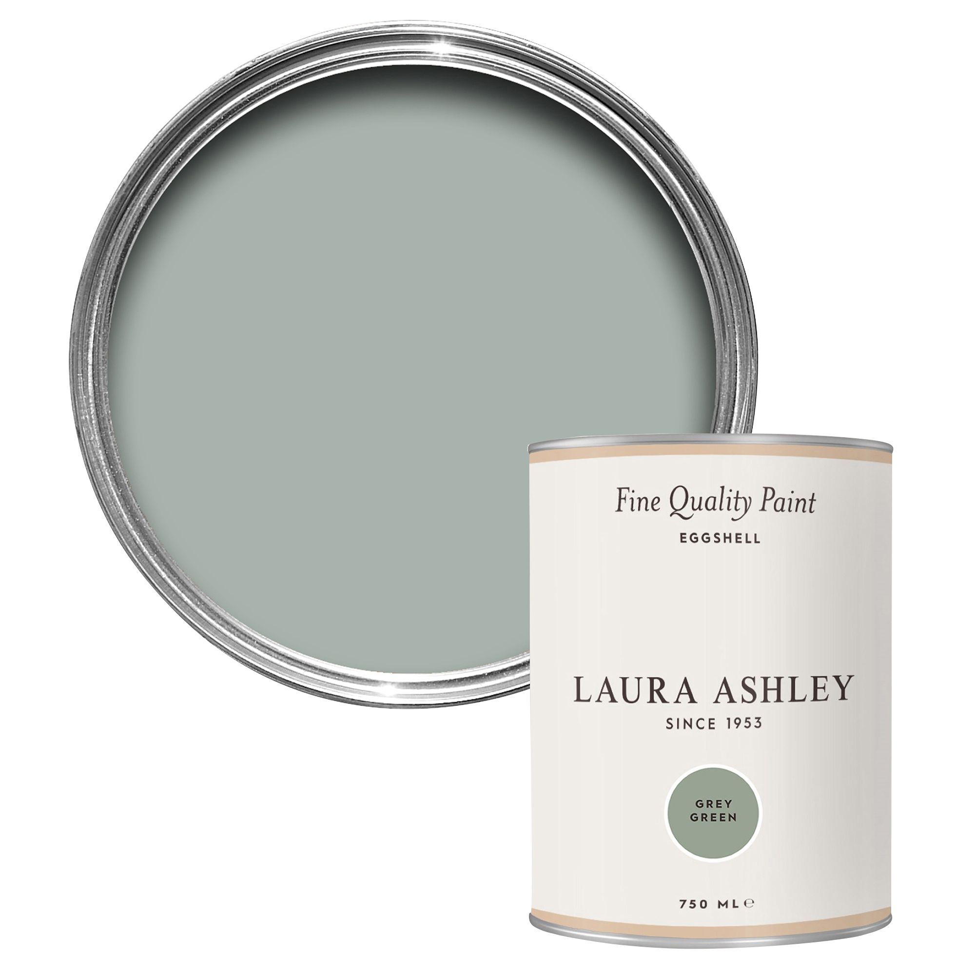 Laura Ashley Grey Green Eggshell Emulsion paint, 750ml