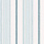 Laura Ashley Heacham Blue Stripe Smooth Wallpaper Sample