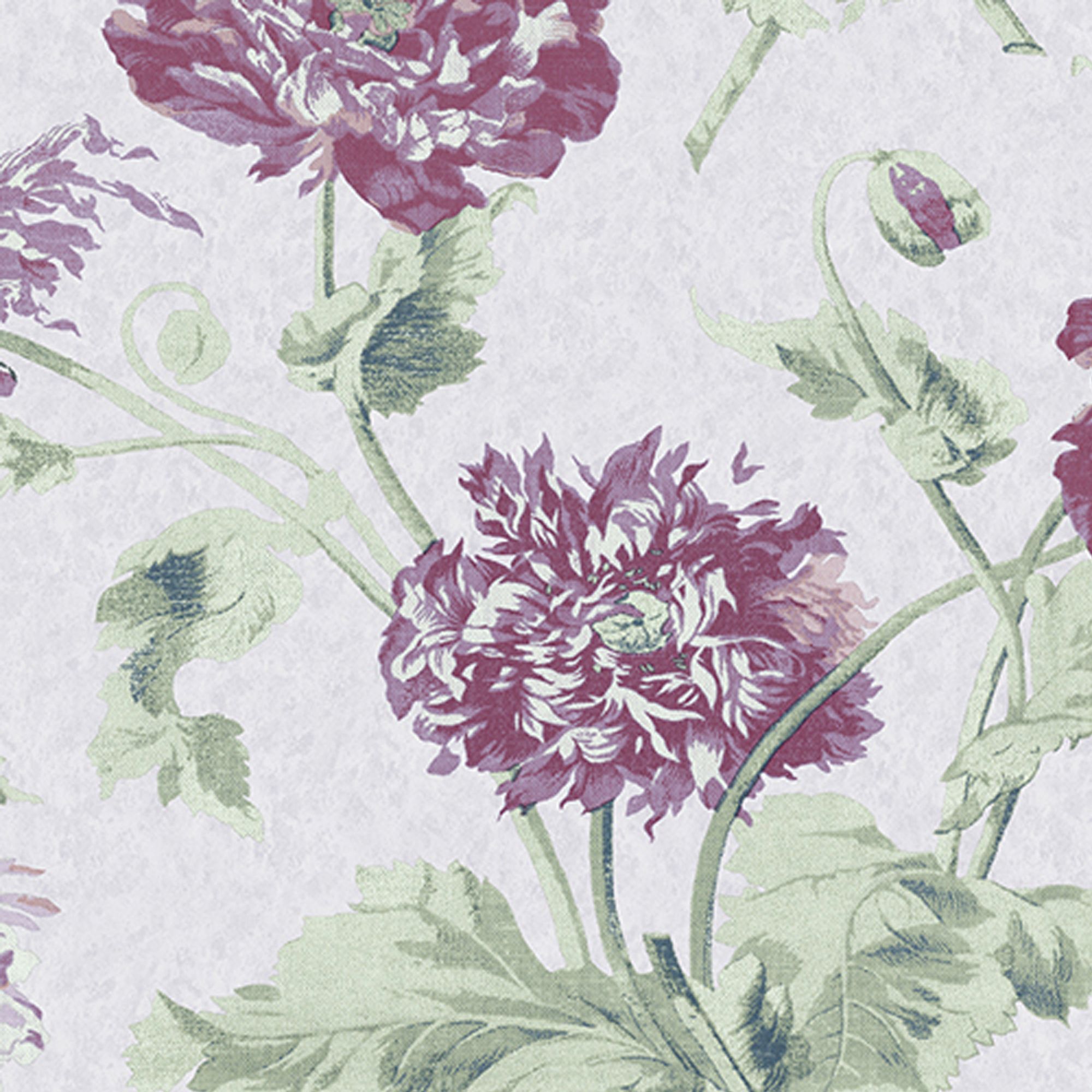 Laura Ashley Hepworth Grape Floral Smooth Wallpaper Sample