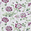 Laura Ashley Hepworth Grape Floral Smooth Wallpaper