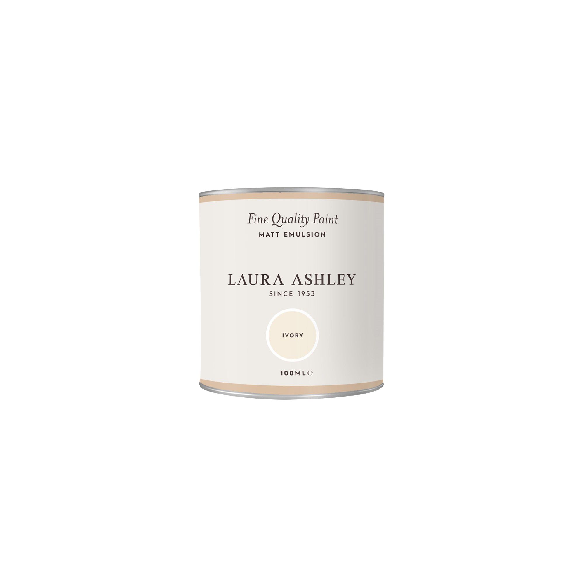 Laura Ashley Ivory Matt Emulsion paint, 100ml