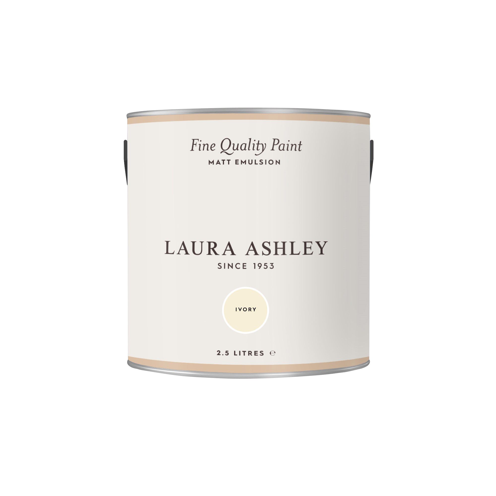 Laura Ashley Ivory Matt Emulsion paint, 2.5L
